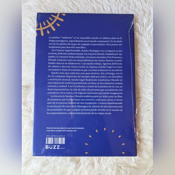 Creencia inquebrantable Libro En Español Autor Sandro Rodríguez NWT - Picture 2 of 2